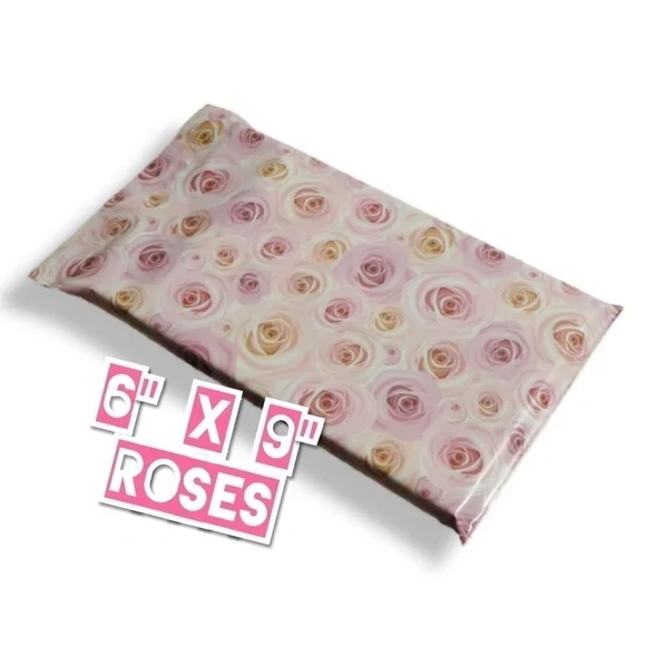 50 Poly Mailers 6x9 Roses - Picture 2 of 3